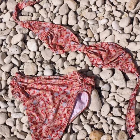DÔEN Soleil Bikini Top M & Sea High Waist Bikini Bottom XS - Picture 1 of 15